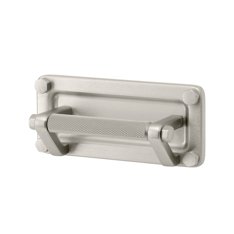 Industrial Cup / Bin Pull, Satin Nickel