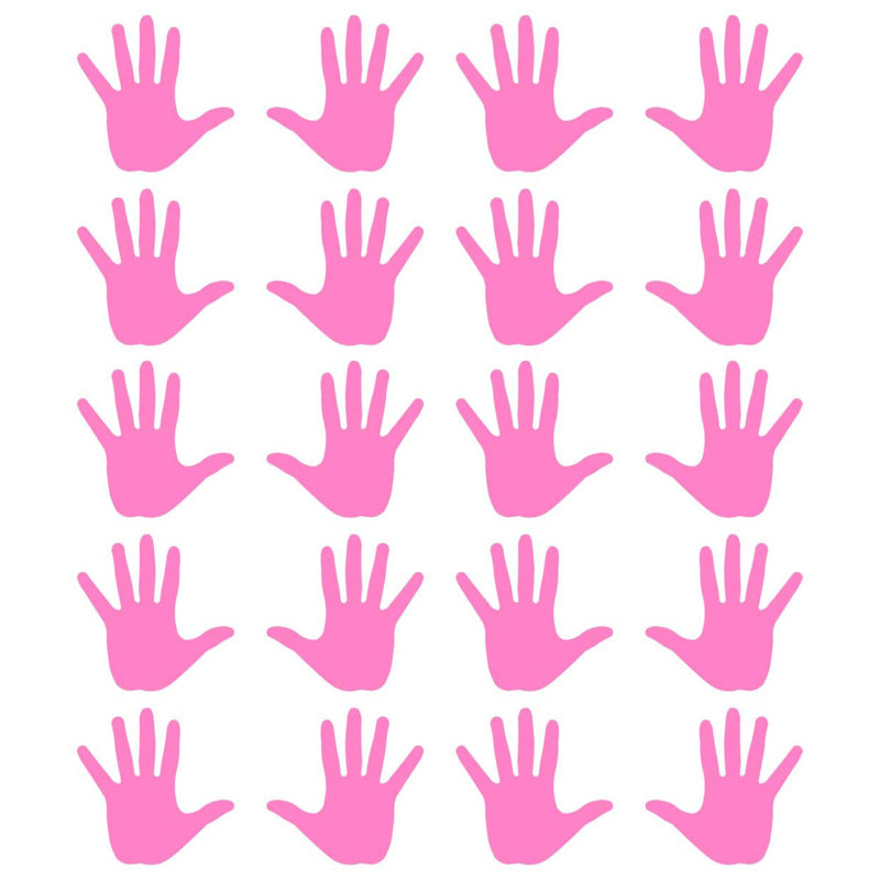Abstract Non-Wall Damaging Wall Decal, Pink