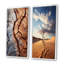«Desert Textures Of The Sand I», 2 pièces sur toile-793320931-793320941