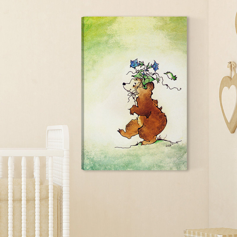 Bear by Curtis - Wrapped Canvas Print, 61 cm H x 41 cm W