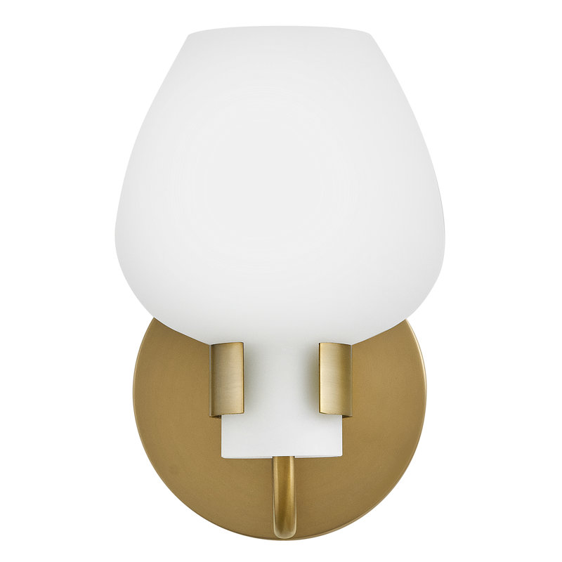 Joss & Main Arcana Etched Opal Bathroom Vanity Light, Gold