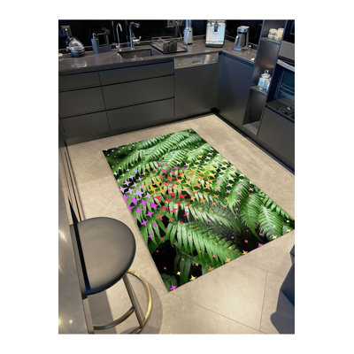 Tapis vert lavable à la machine