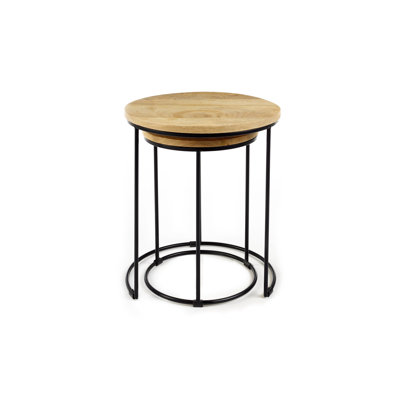 Kampsville Pedestal Nesting Tables