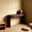 Console avec plateau ovale et deux tiroirs-304947805