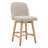  Bisto Upholstered Swivel Counter Height Bar Stool with Solid Wood legs-122925086