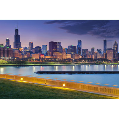 «Calep Chicago Skyline» par Rudybalasko - photographie sur toile tendue