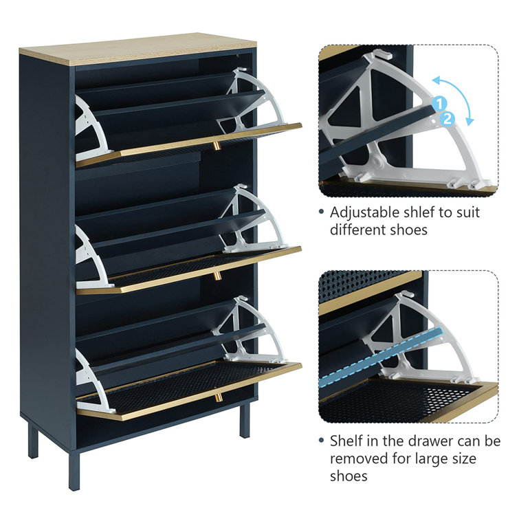 Kitcheniva Detachable Metal Shoe Rack Storage Organizer 3 Rows 5 Layer, 3  Rows 5 Layers/1 Set - Harris Teeter