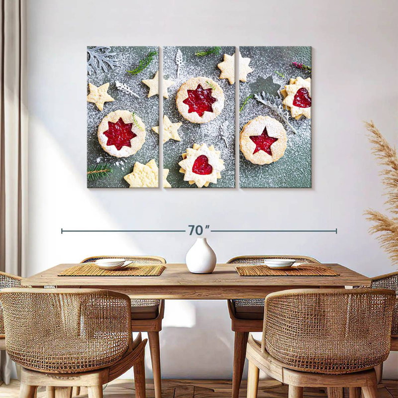 Senne Festive Linzer Cookies, 36" H x 57" W