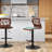 Laurenzio Swivel Upholstered Adjustable Height Counter Stool with Metal Frame-93570924-93570923