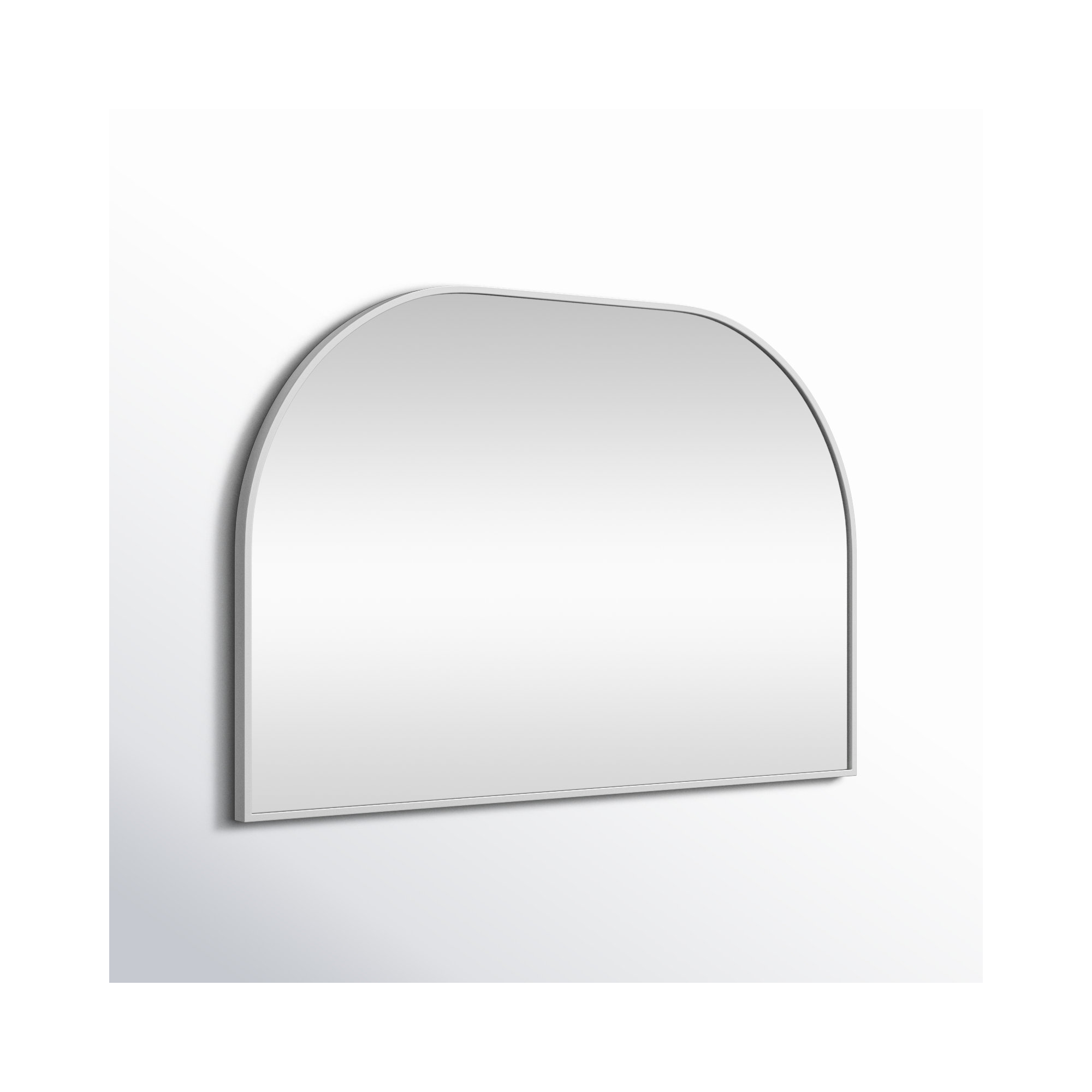 Sabine Metal Wide Arch Wall Mirror, 24" x 36", Silver