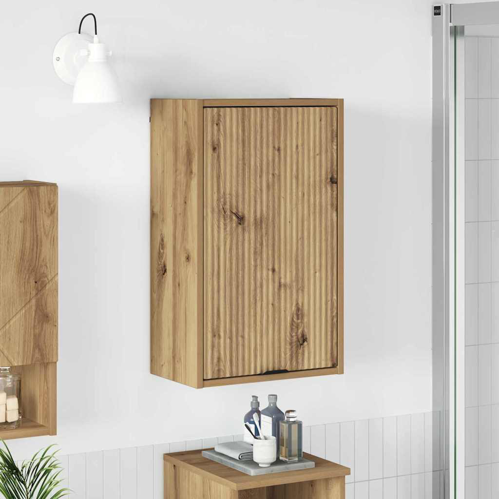 Bathroom Cabinet With Door High Gloss White 39 X 23.5 X 65 Cm