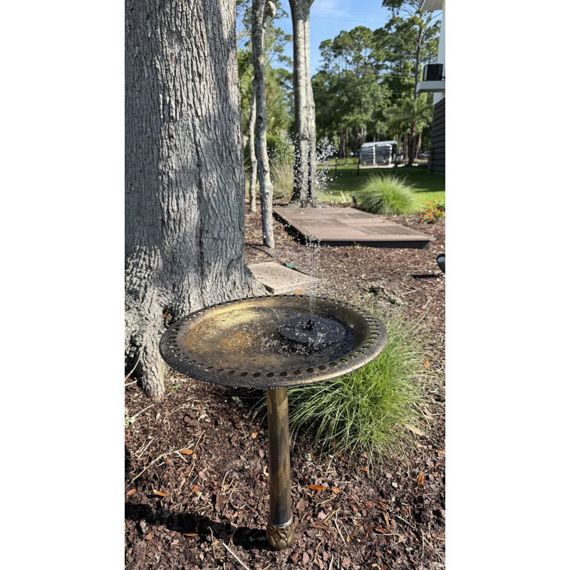Bain pour oiseaux d'extérieur - Bronze - 27 pouces