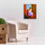 «Lady Sitting On A Chair» par Ata Alishahi, estampe numérique sur toile-308904534