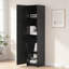 Armoire de rangement haute et étroite avec 3 tablettes réglables, porte simple, armoire d'angle peu encombrante pour les petits espaces-867697198