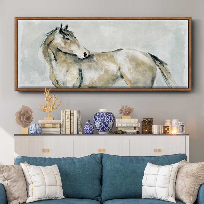 Turning Toward- Framed Canvas, 8" H x 20" W