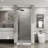 34"X72" Semi-Frameless Pivot/Swing Shower Door, 1/4" Thick Tempered Glass, Chrome Finish | Gift Idea-122611903