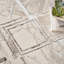 Ivory Abstract 10Mm Thick Modern Easy To Clean Rug For Bedroom, Living Room, Dining Room-615184940