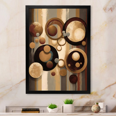 «Aged Barrel Universes VI», art mural abstrait sur toile