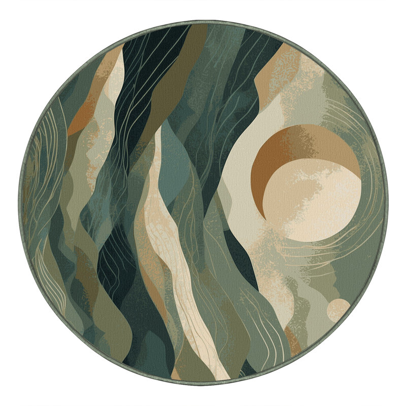 Astral Maze Rug, Round 5'
