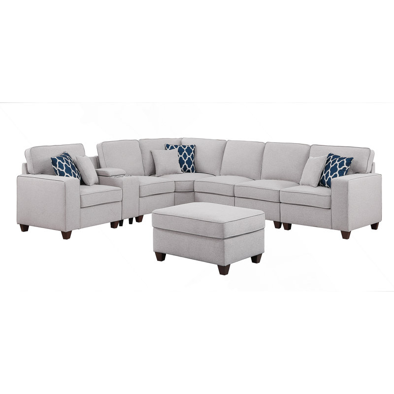 Sam Sectional Sofa With Ottoman