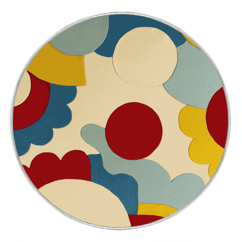 Bubbly Zest Rug, Round 3'