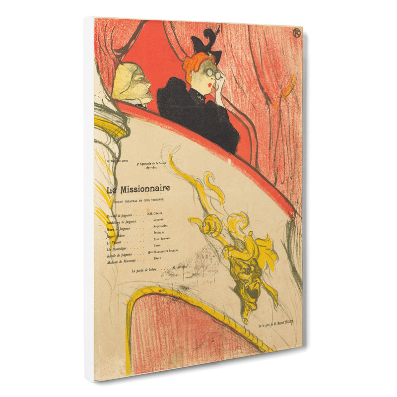 Le Missionnaire by Henri de Toulouse-Lautrec - Wrapped Canvas, 50cm H x 35cm W x 3cm D