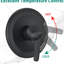 Système de spa à double pomme de douche à 7 réglages, barre coulissante en acier inoxydable, noir mat, débit de 1,8 gallon par minute, barre de perçage de construction, têtes, conception de trou de jet