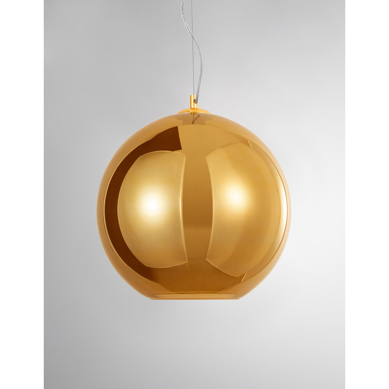 1 - Light Single Pendant, Gold