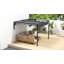 10 pi. L 10 pi. D Pergola en acier avec auvent
