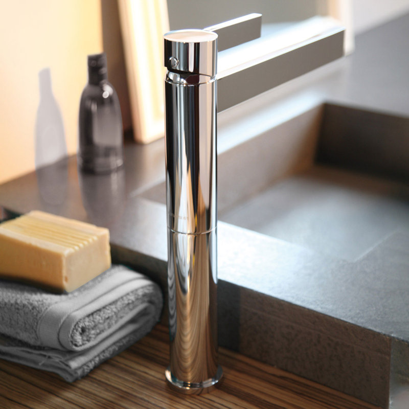 Sorrento Single Hole Bathroom Faucet, Matte White