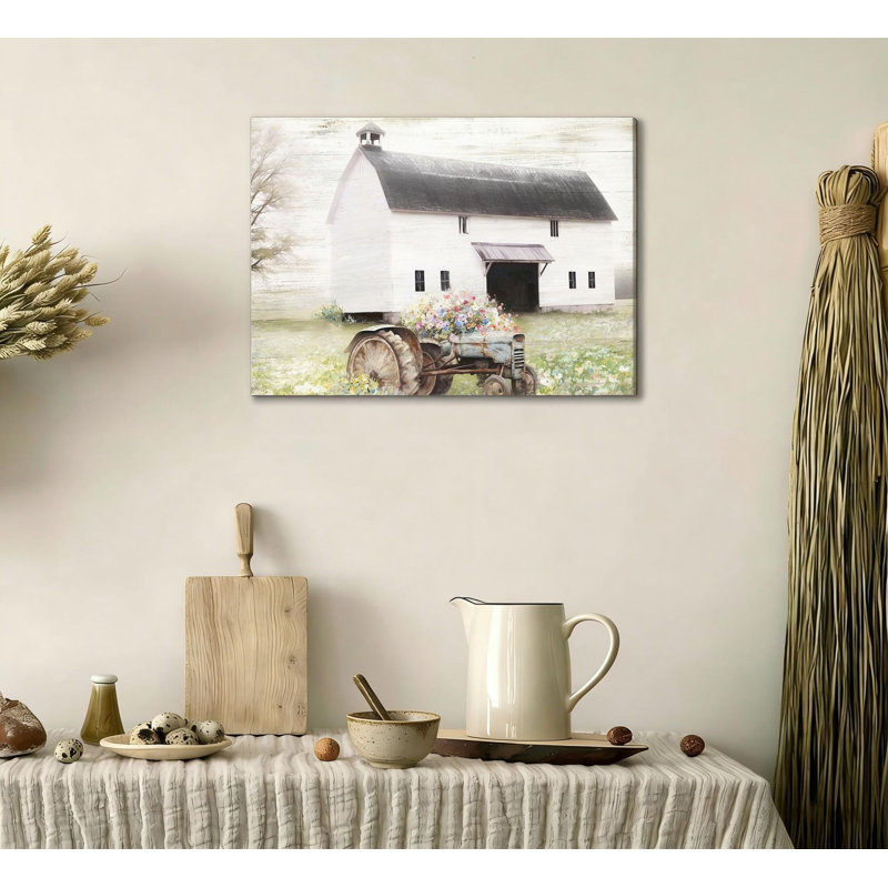 Rustic Country White Barn
