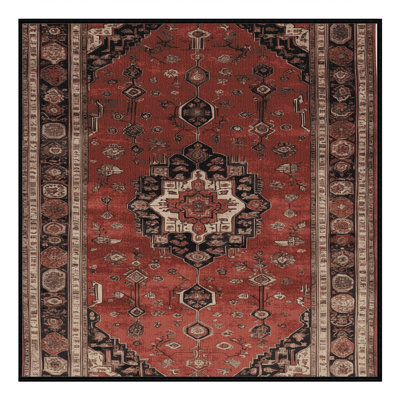 Tapis brun lavable à la machine
