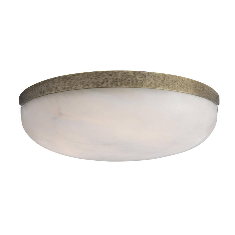 Elara Flush Mount, White Bronze