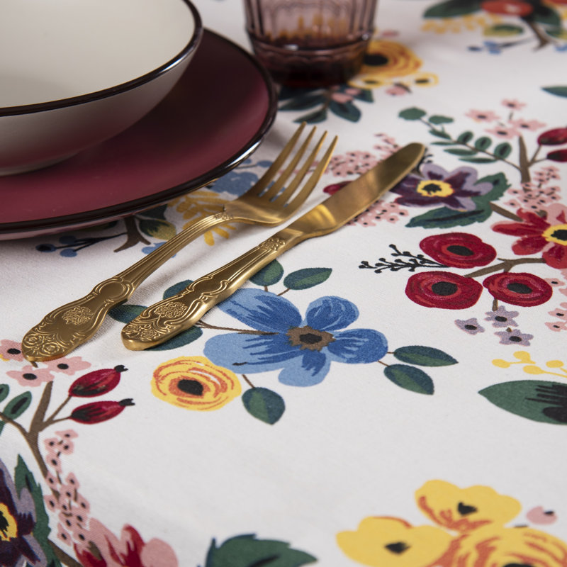 Excelsa Fiori Frida Tablecloth 140X240 Cm, 140cm W x 240cm L
