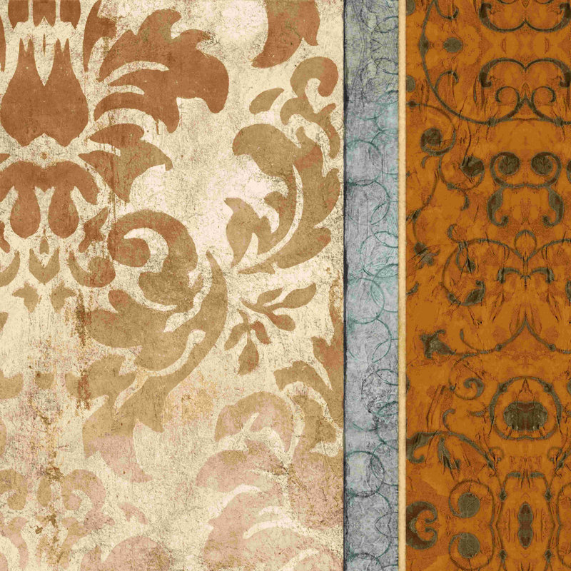 «Weathered Damask 2», reproduction sur toile tendue, H 36 po x l 36 po