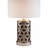 29.5" Tall Polyresin Table Lamp, Weave Chestnut Silver Design