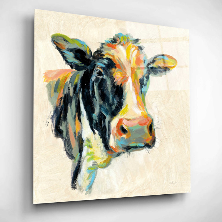 August Grove® Expressionistic Cow I On Plastic / Acrylic by Silvia ...