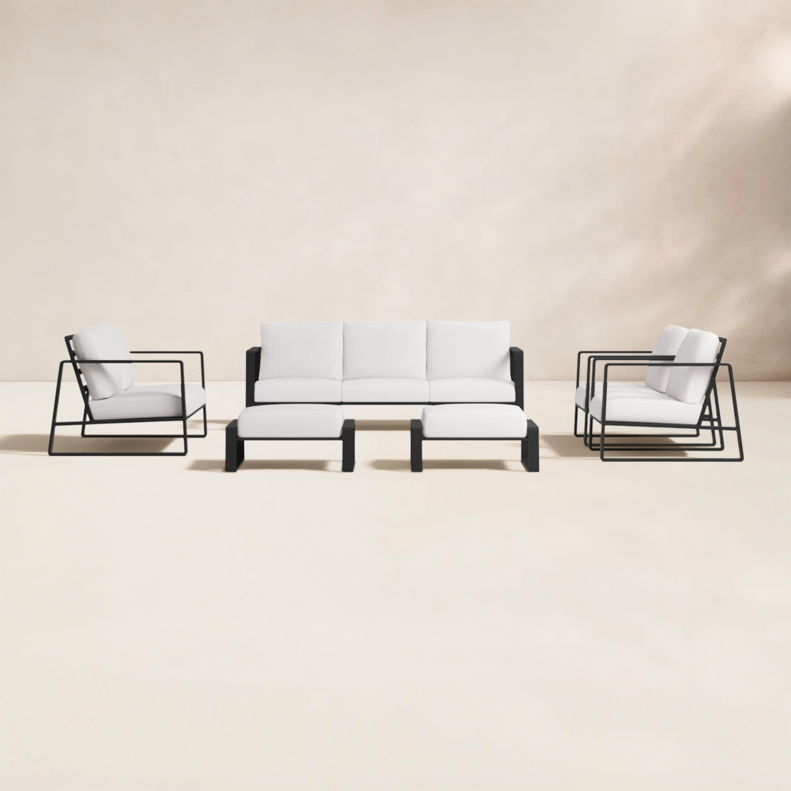 Leanna 7 - Person Outdoor Seating Group with Cushions