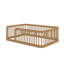 Base de lit double Montessori, avec barrière de sécurité-398485757