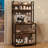 Fredrickson Kitchen Bakers Rack, Microwave Oven Stand With Large Storage, Industrial Coffee Bar Station