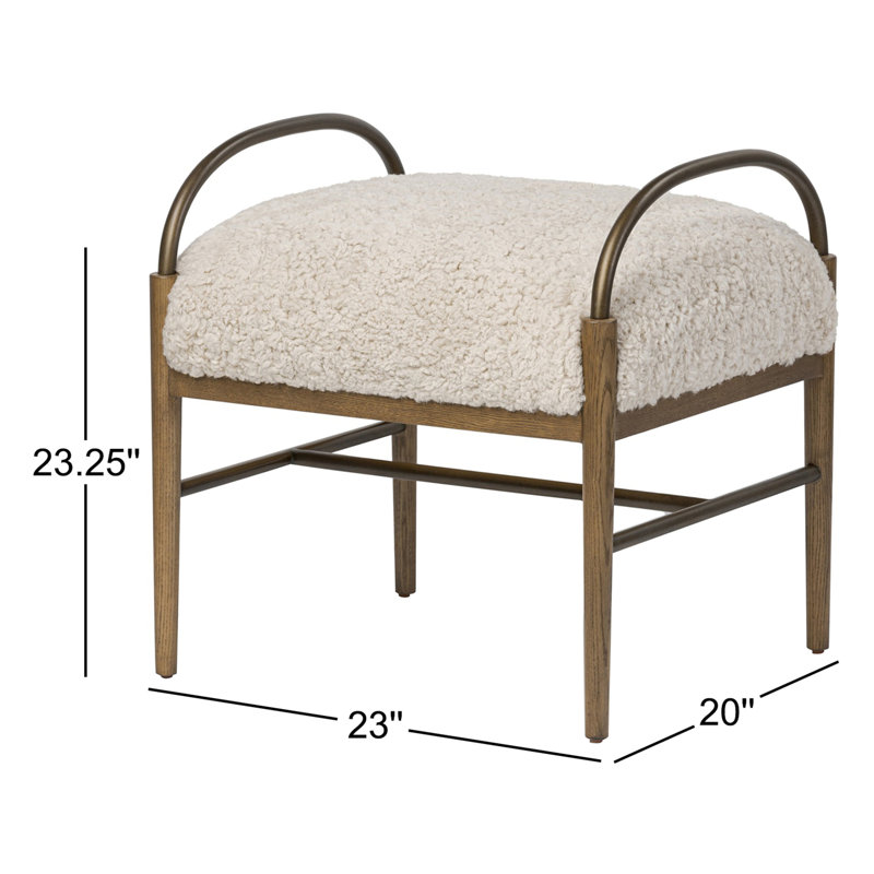 Demi Accent Stool, Beige
