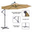 Parasol suspendu d'extérieur à fixation au sol 10 pi. Parasol suspendu 10 pi.
