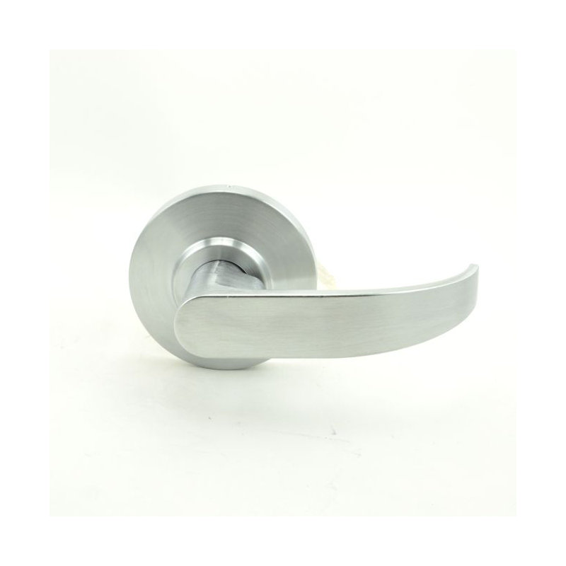Faux levier de porte simple, Chrome satiné