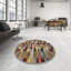 Tapis noir/gris/rouge contemporain-437884702
