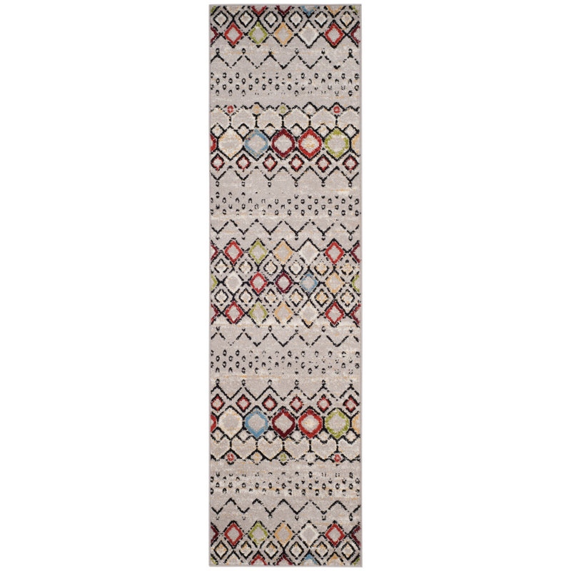 Akil Performance Geometric Rug, Runner 2'3" x 12'