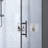 32 .In W X 72 .In H  Bifold Shower Door With 1/4 Inch Thick Tempered Glass  In Matte Black  | Aluminum Frame | Stainless Steel Handle | Explosion Proof Film
