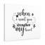 Strengthen My Heart 1 Piece Wrapped Canvas Wall Art-789087498