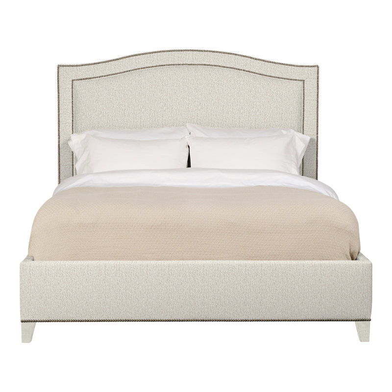 Caroline/Casey Queen Upholstered Low Profile Panel Bed, Navajo, Nomad Snow Crypton® Chenille, Yes