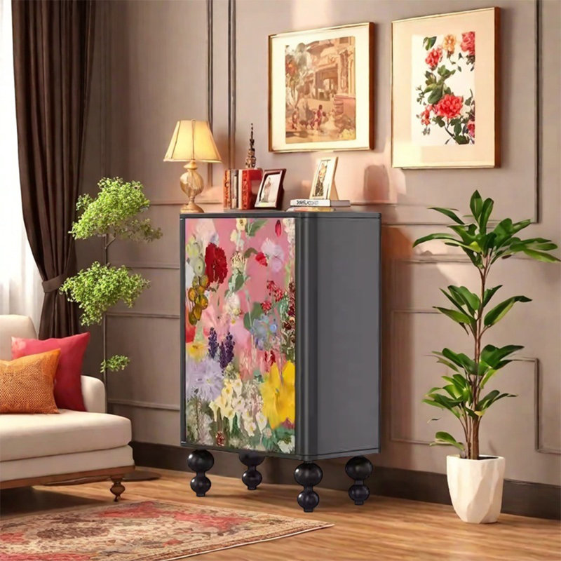 Two-Door Storage Cabinet with Spacious Shelves