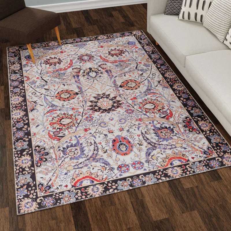 Bungalow Rose Ariel Timeless Rug, Rectangle 8 pi 4 po x 12 pi